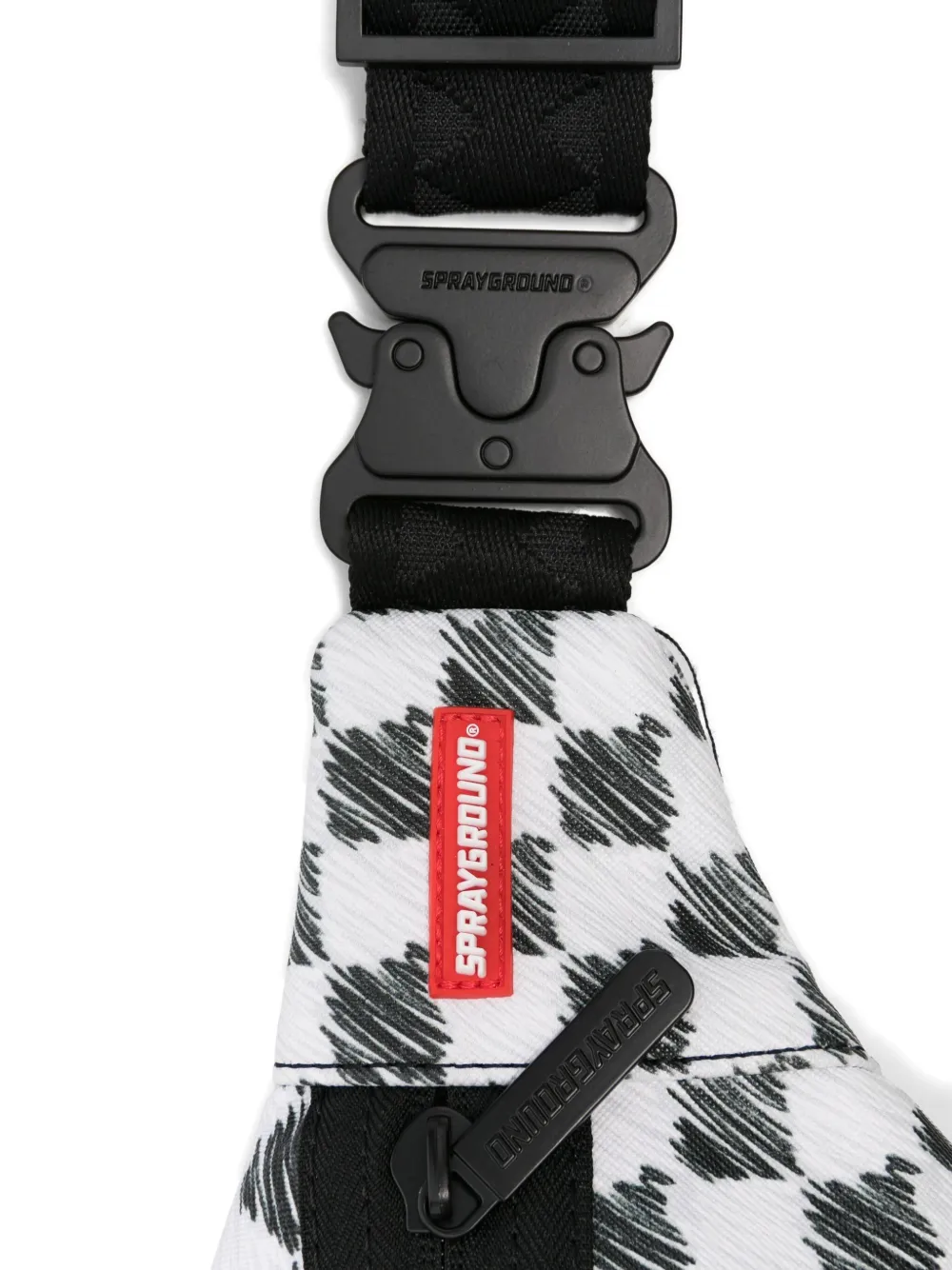 sprayground kid Geruite heuptas Grijs