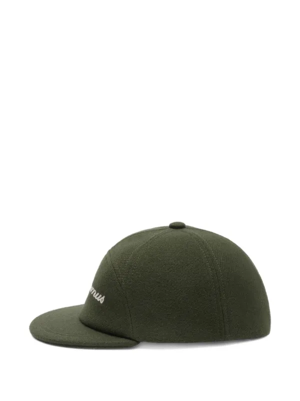 Jacquemus Le Lana Embroidered Cap | Green | FARFETCH