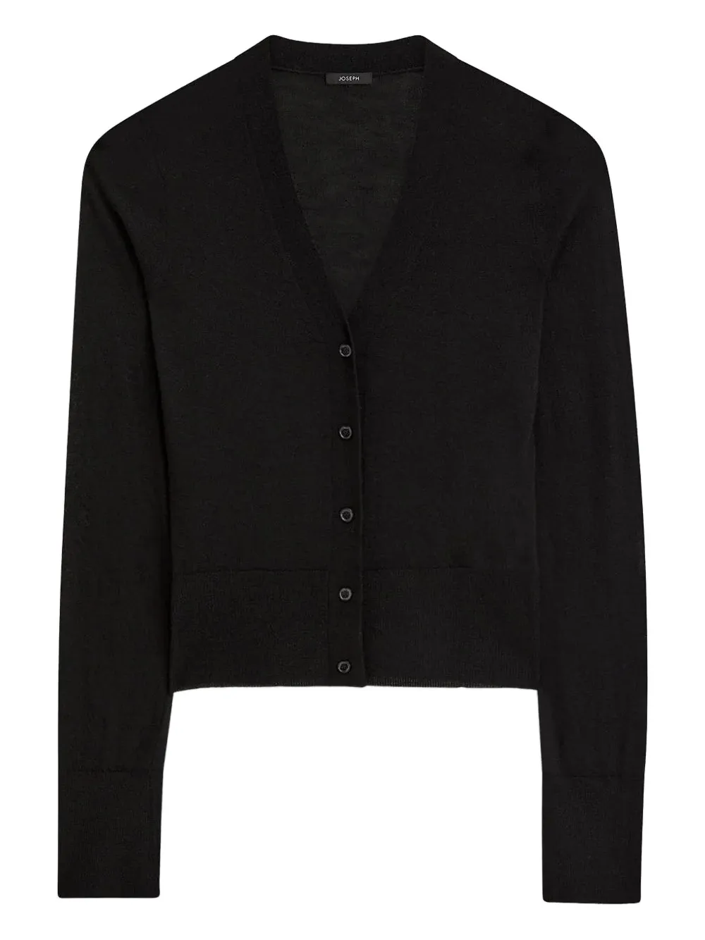 JOSEPH V-neck button-fastening cardigan - Schwarz