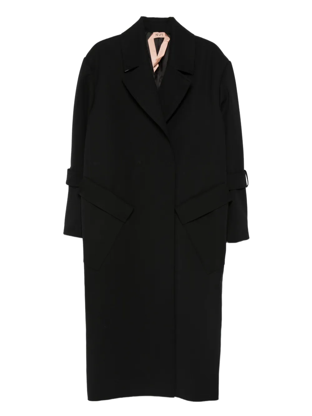 Nº21 single-breasted coat | Black | Image 1