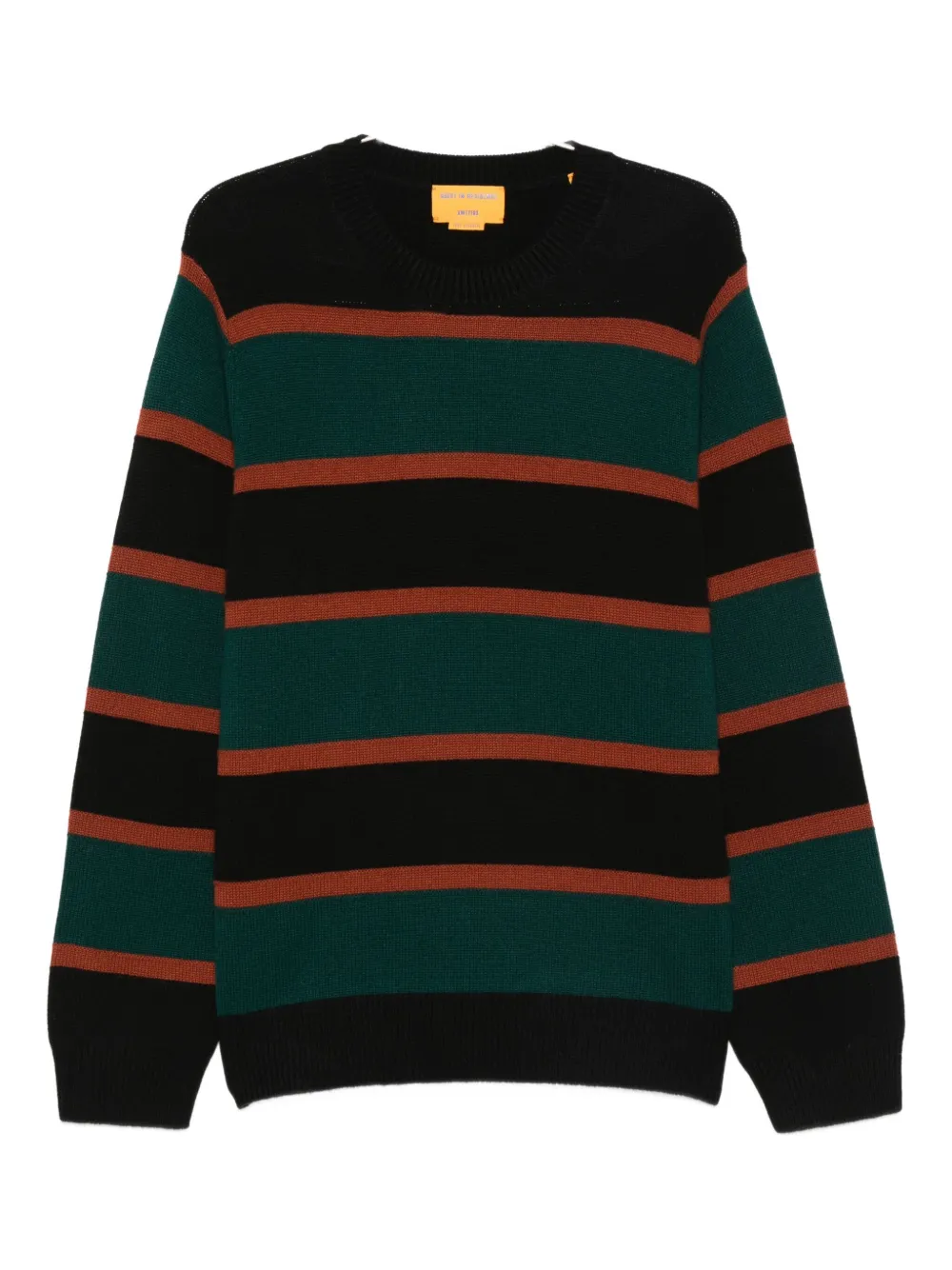 Guest In Residence striped crew-neck jumper | Black | Image 1