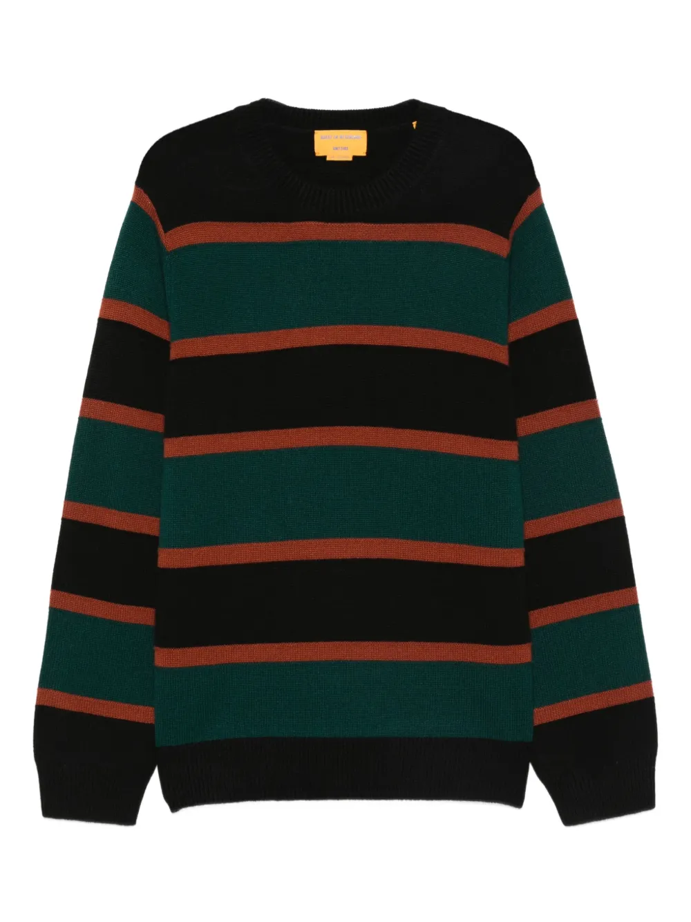 Guest In Residence striped crew-neck jumper | Black | Image 1