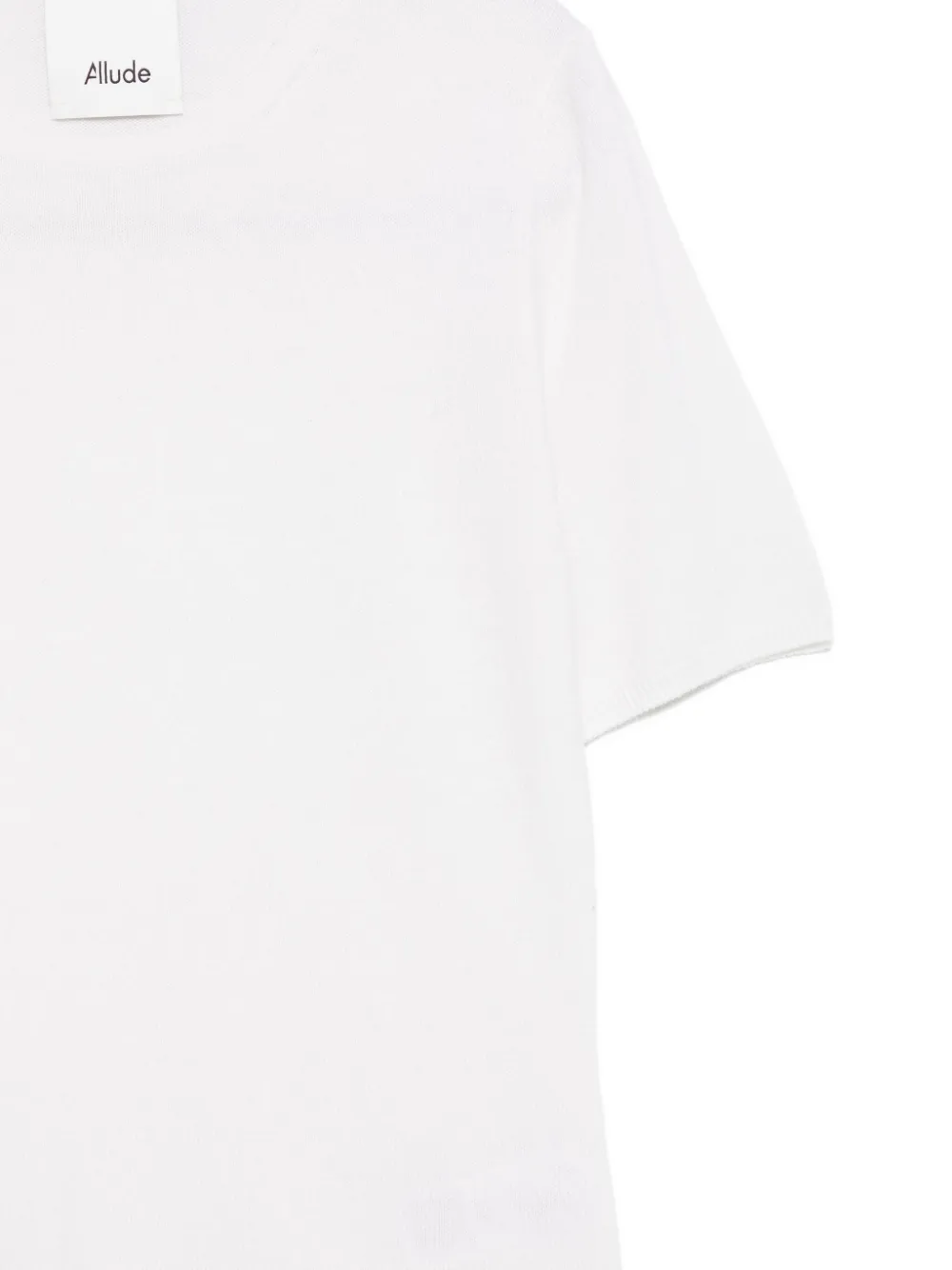 Allude T-shirt met ronde hals Wit