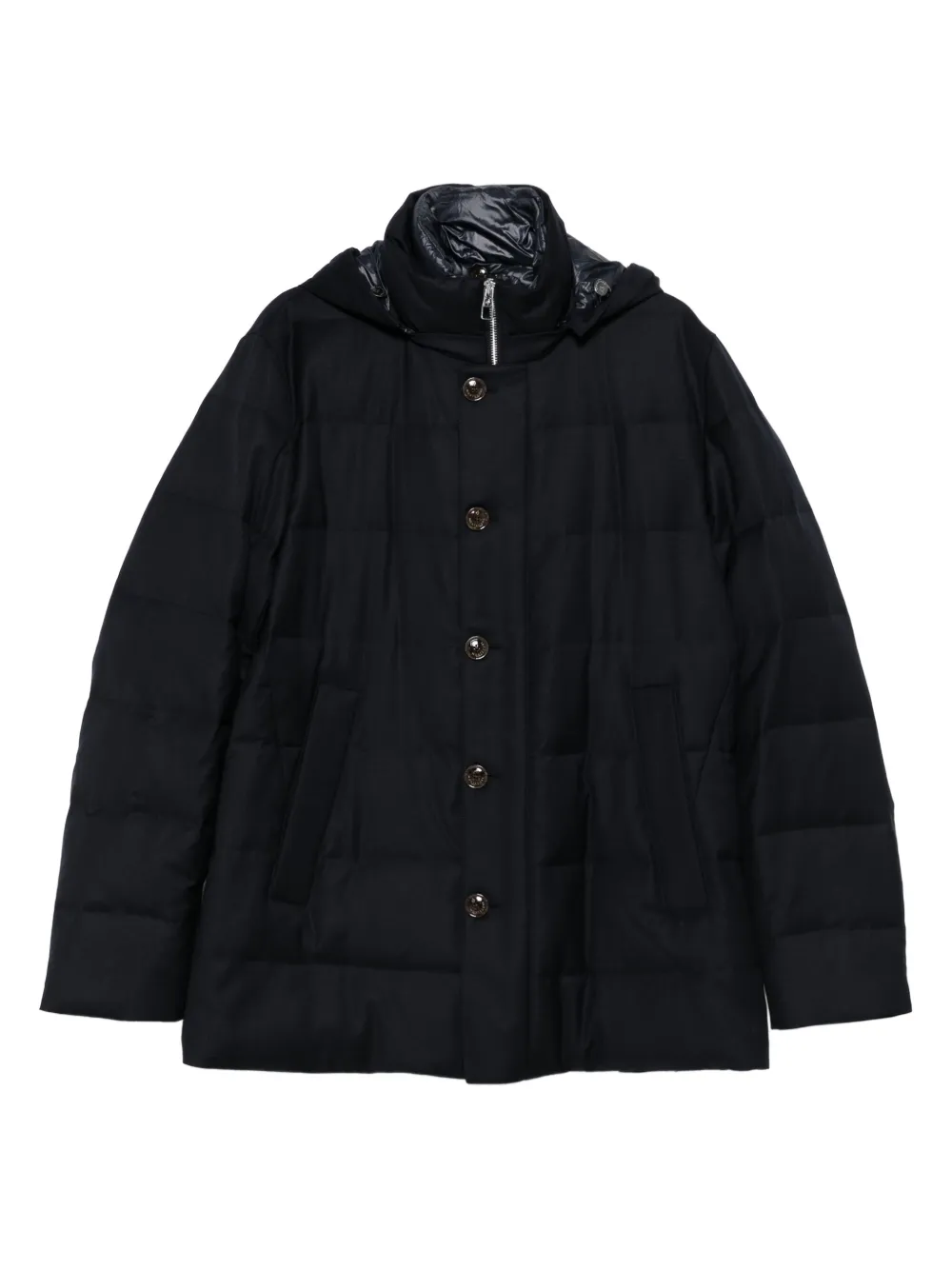 Montecore quilted hooded coat | Blue | Image 1