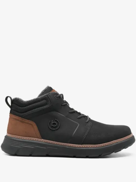 Bugatti botines con agujetas y paneles