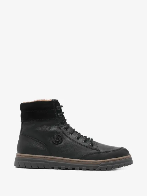 Bugatti bottines lacées à empiècements