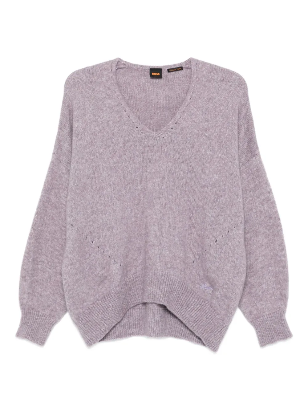 BOSS v-neck sweater | Purple | Image 1