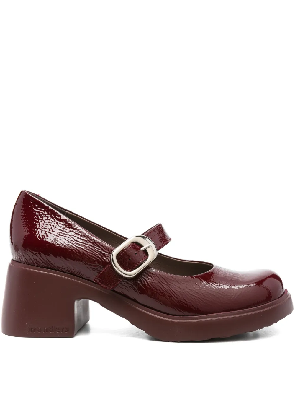 Wonders 60 mm lakleren pumps met gesp Rood