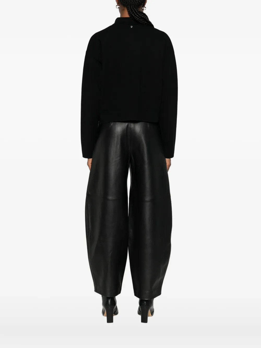 Hugo Boss Flap-pocket Button-front Cardigan In Black