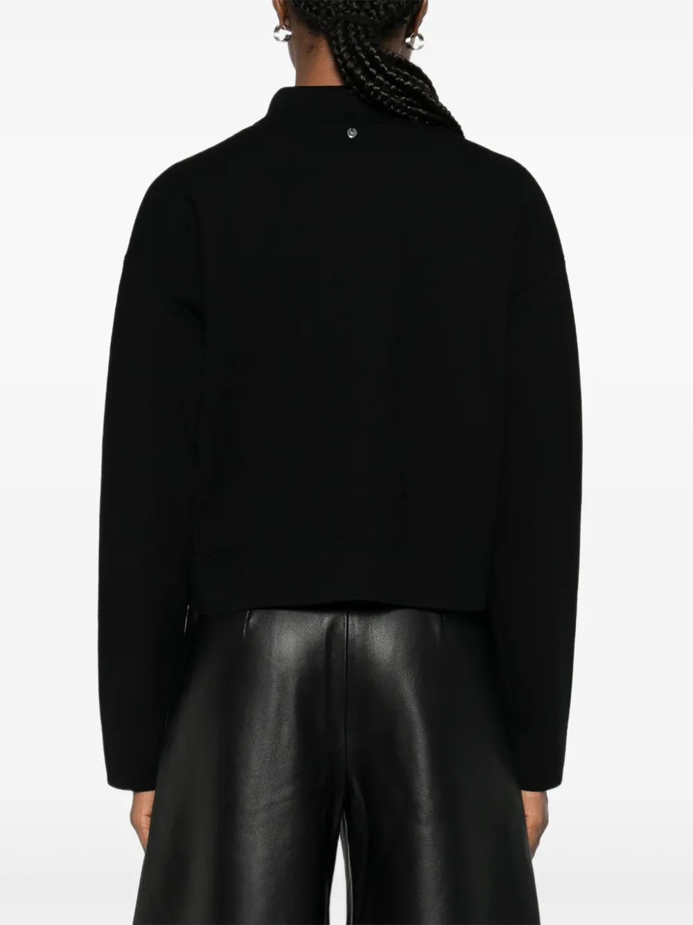 BOSS Vest met klepzak en knopen Zwart