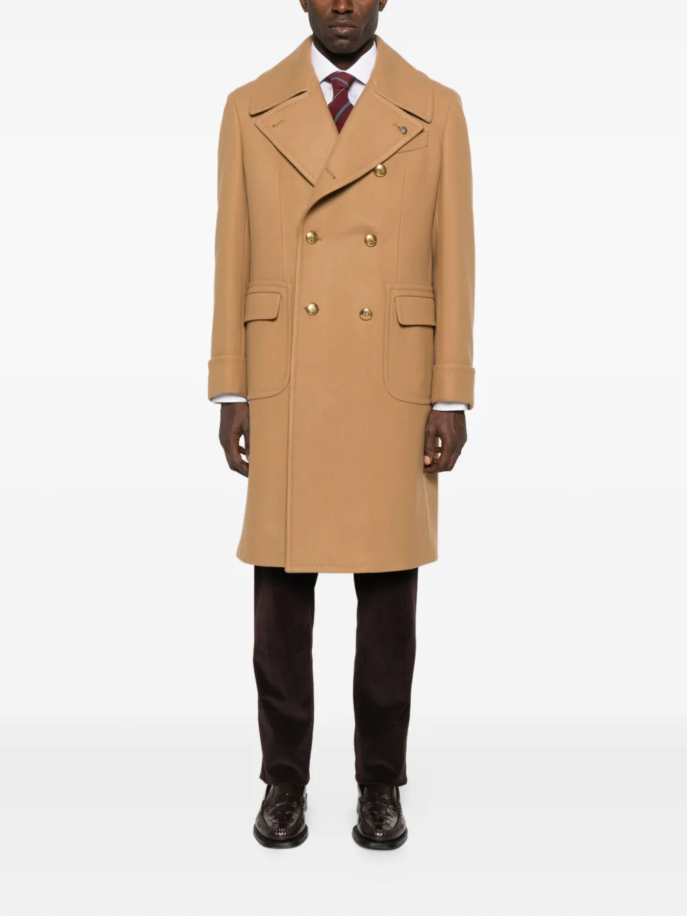 Gabriele Pasini Double-breasted Coat In Brown