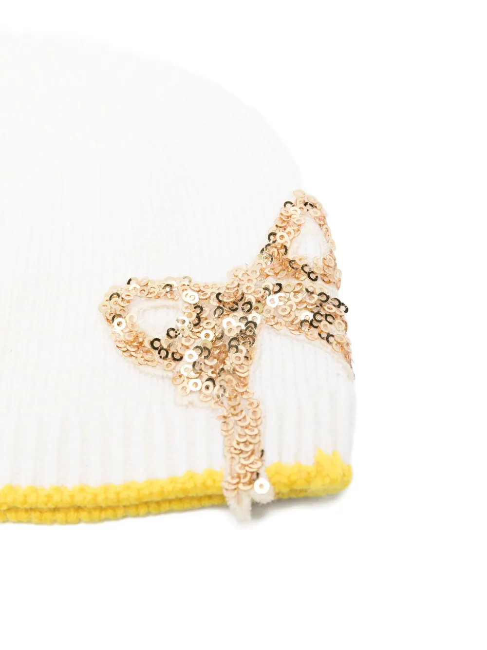 Gensami kids Muts met strik Wit