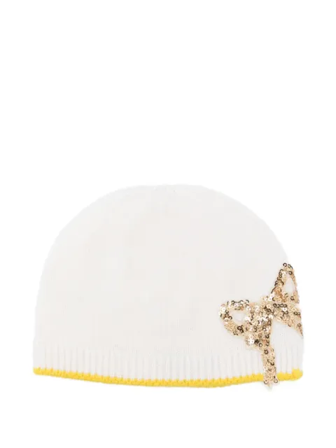 Gensami kids bow-embellished beanie