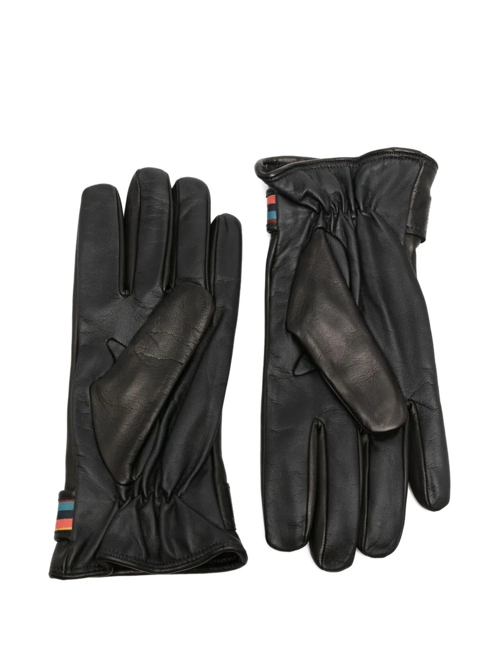 Paul Smith Signature Stripe gloves - Zwart