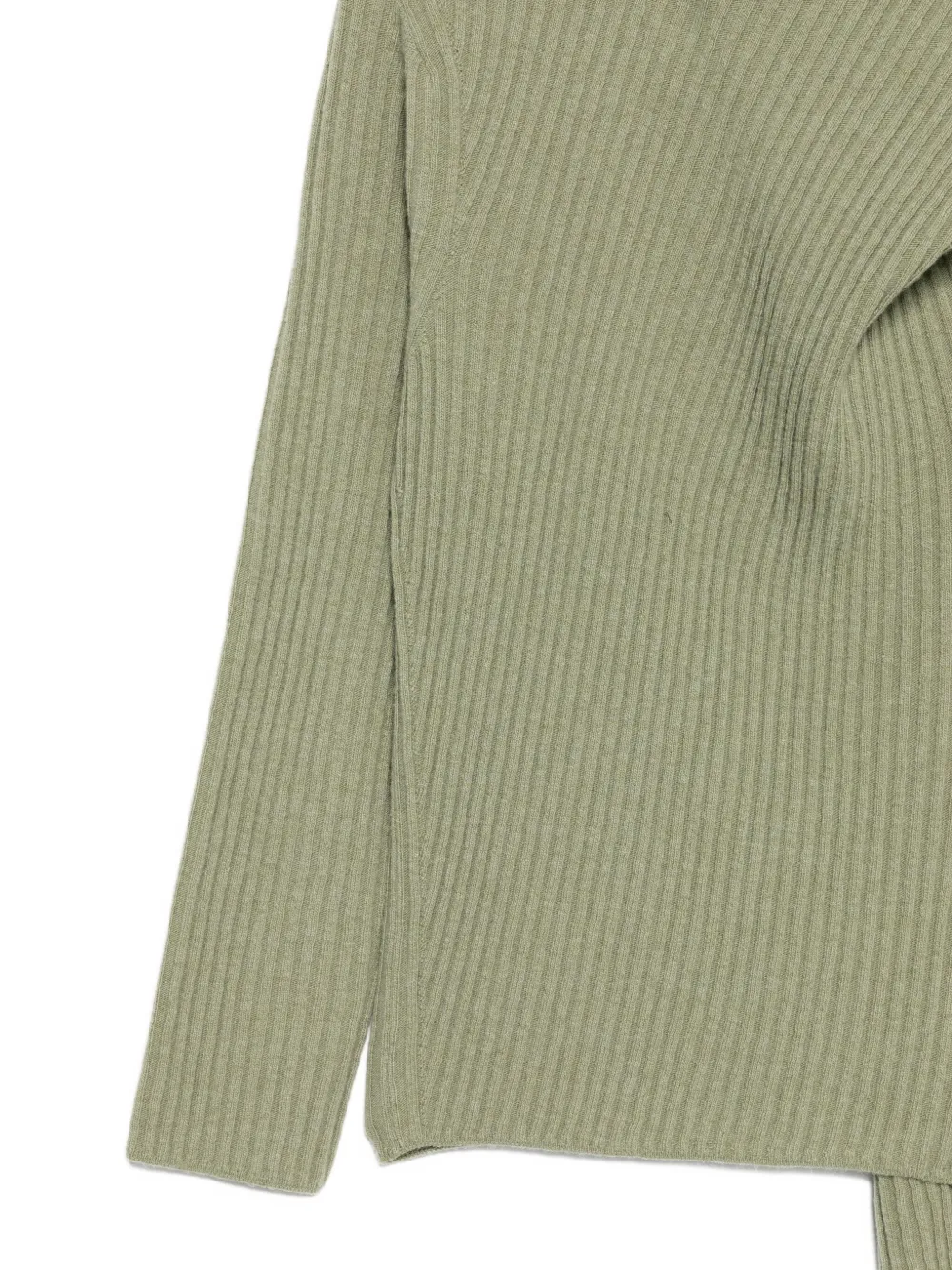 Christian Wijnants Kayal Draped-detail Jumper In Green