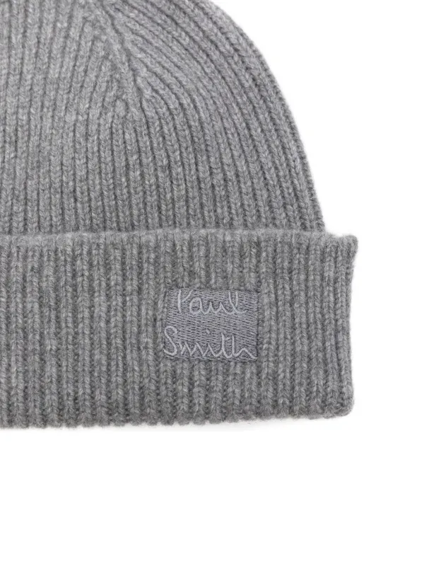 Paul Smith ribbed-knit Beanie Grey FARFETCH IN