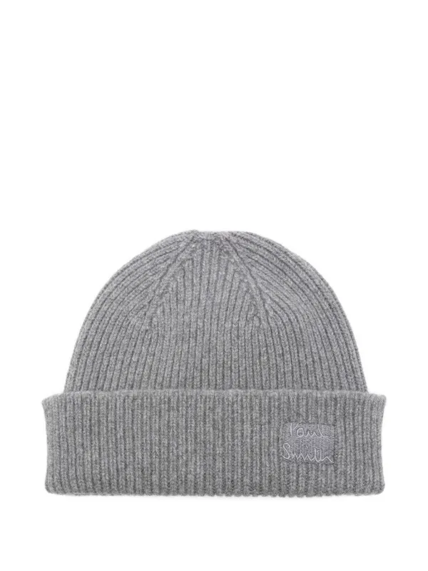 Paul Smith ribbed-knit Beanie Grey FARFETCH TR