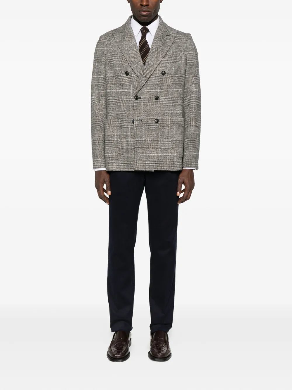 Circolo 1901 double-breasted check-print blazer | Suit & Dinner Jackets | Image 2