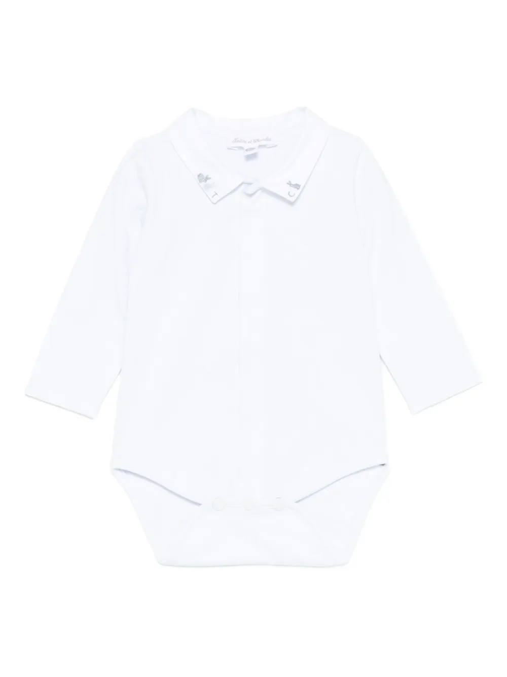 Tartine Et Chocolat Embroidered-collar Body In Blue