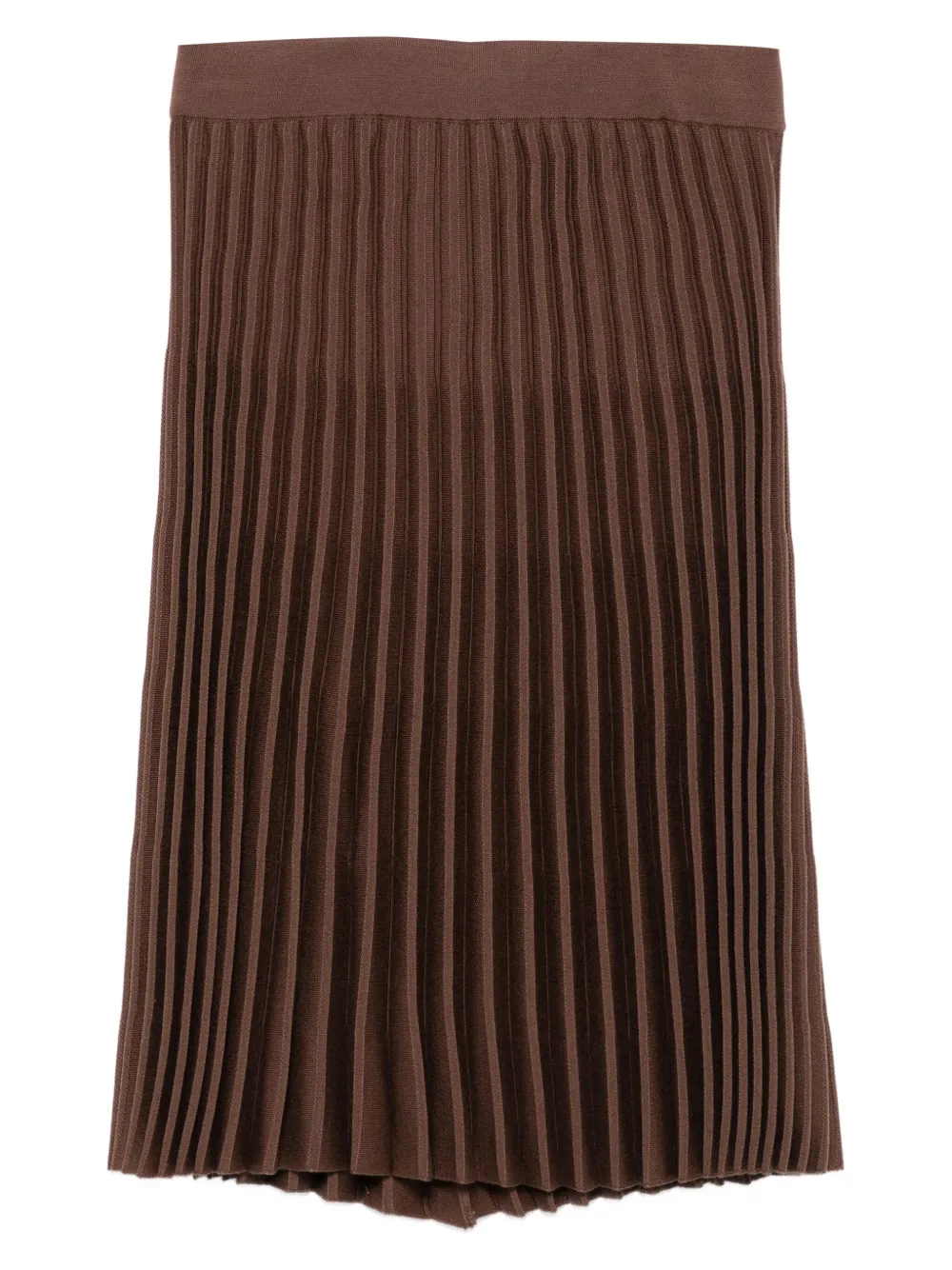 MRZ pleated knit skirt | Brown | Image 1
