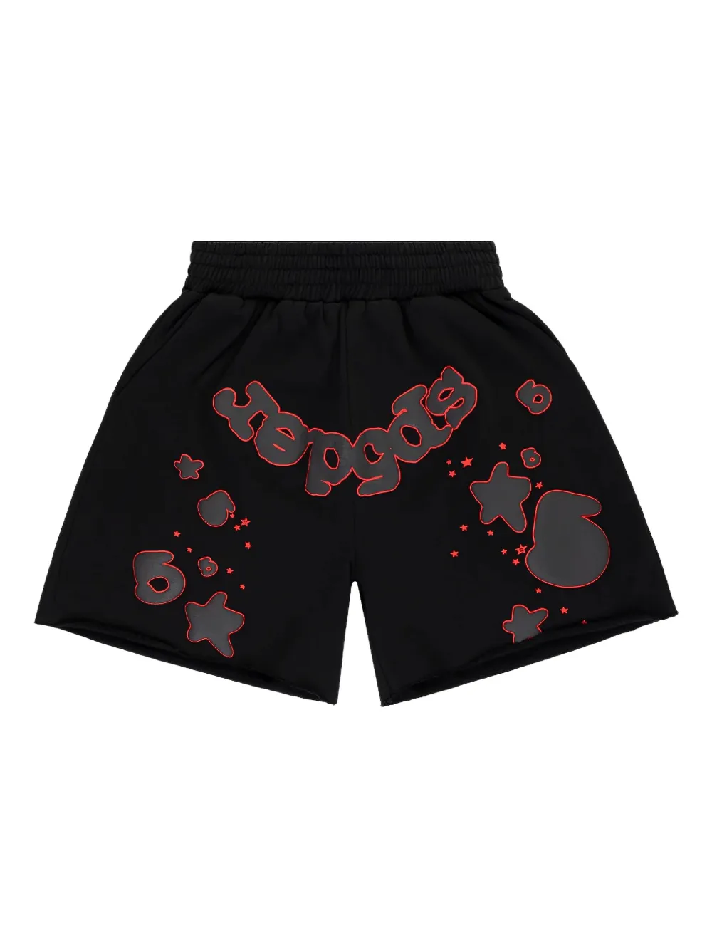 SP5DER logo-print cotton shorts | Black | Image 1