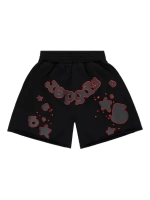 SP5DER OG Studded Shorts | Red | FARFETCH
