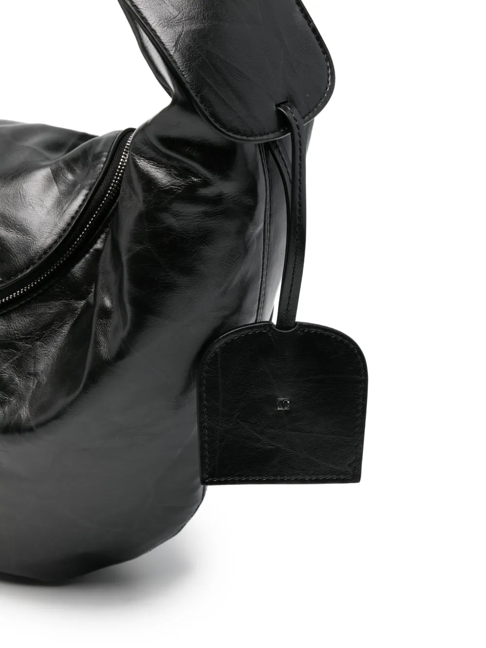 Low Classic Schoudertas met rits Zwart