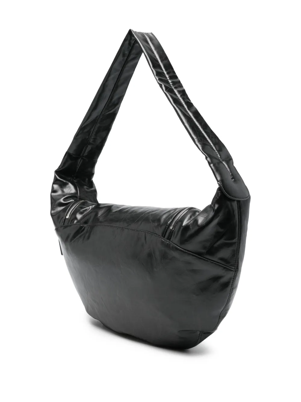 Low Classic Schoudertas met rits Zwart