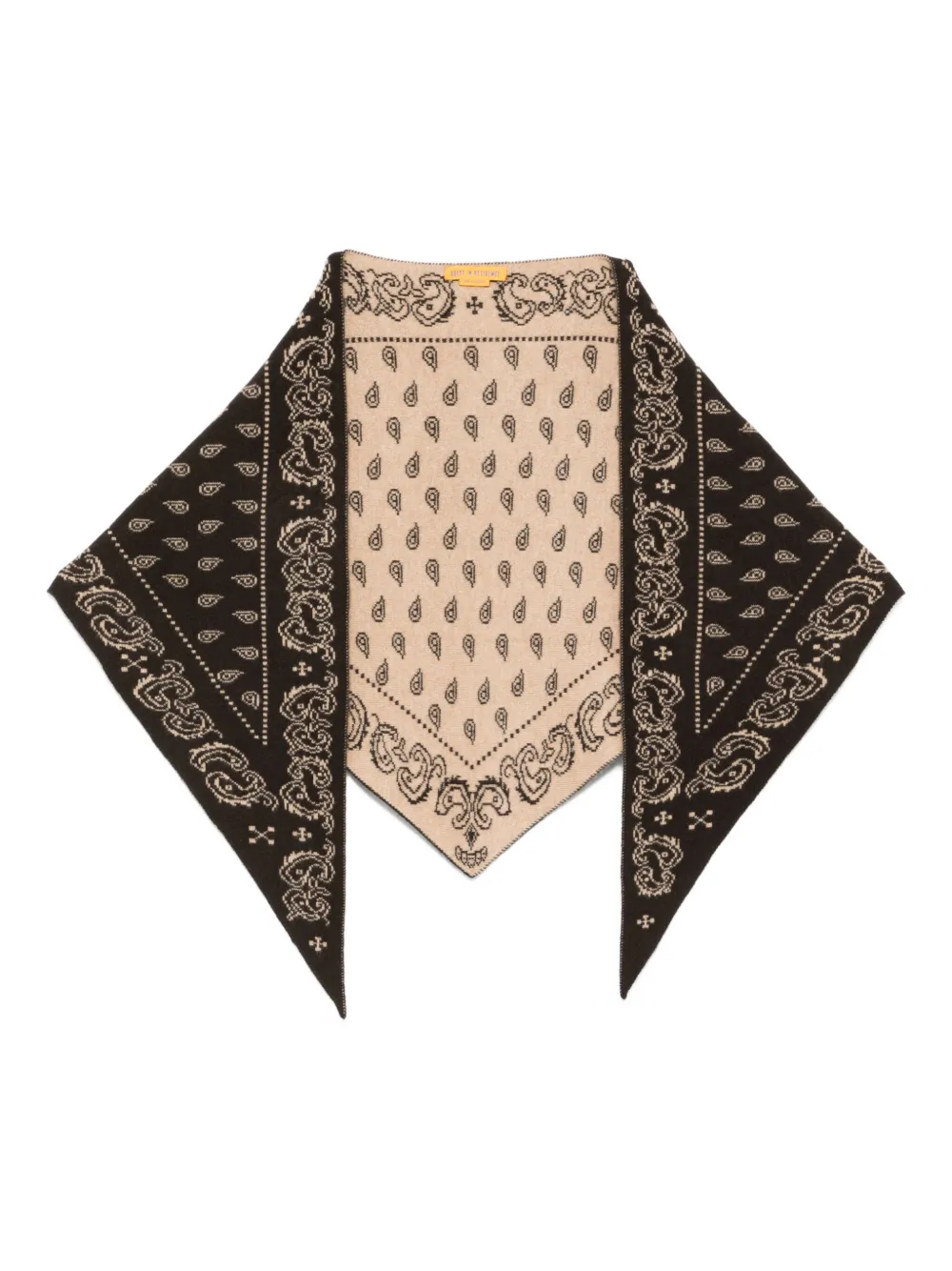 Guest In Residence Paisley-patterned Bandana Scarf In Black