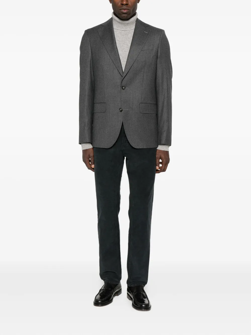 PT Torino corduroy trousers - Zwart