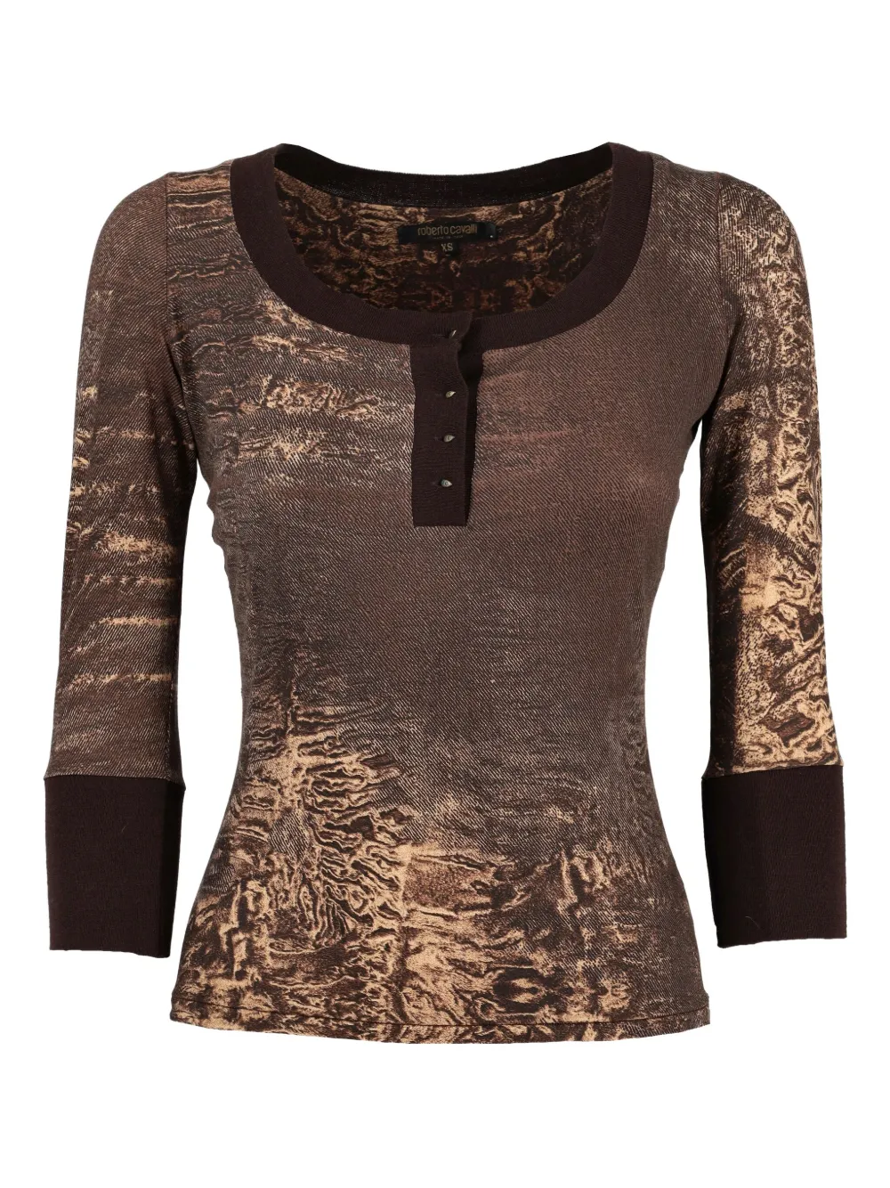 Roberto Cavalli printed T-shirt | Brown | Image 1