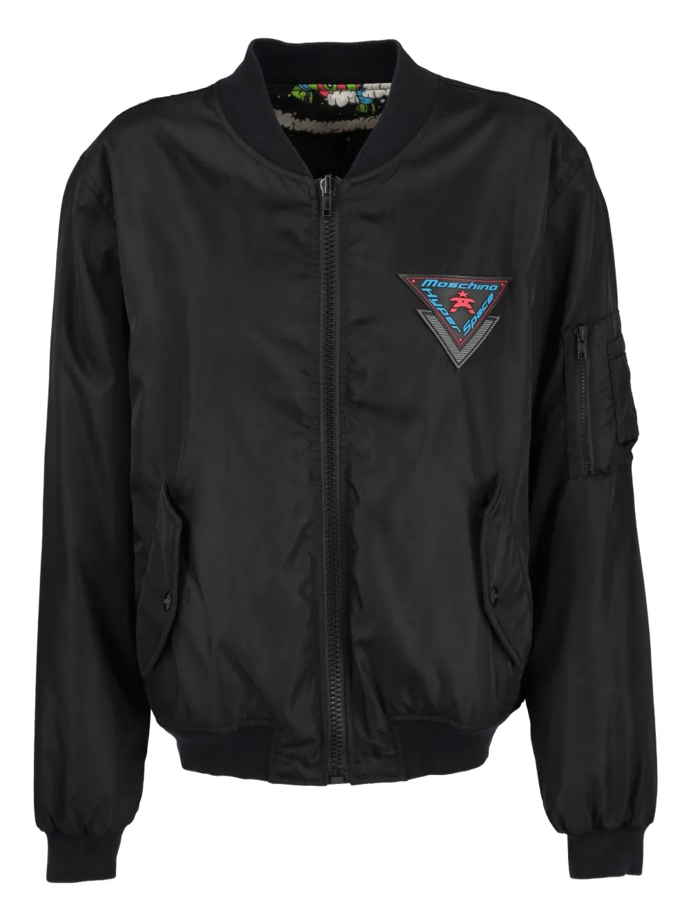 Moschino Pre-Owned reversible bomber jacket | Black | Image 1