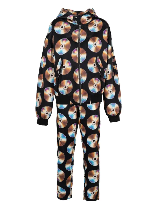 Moschino Pre-Owned x H&M Discs-print Tracksuit Black