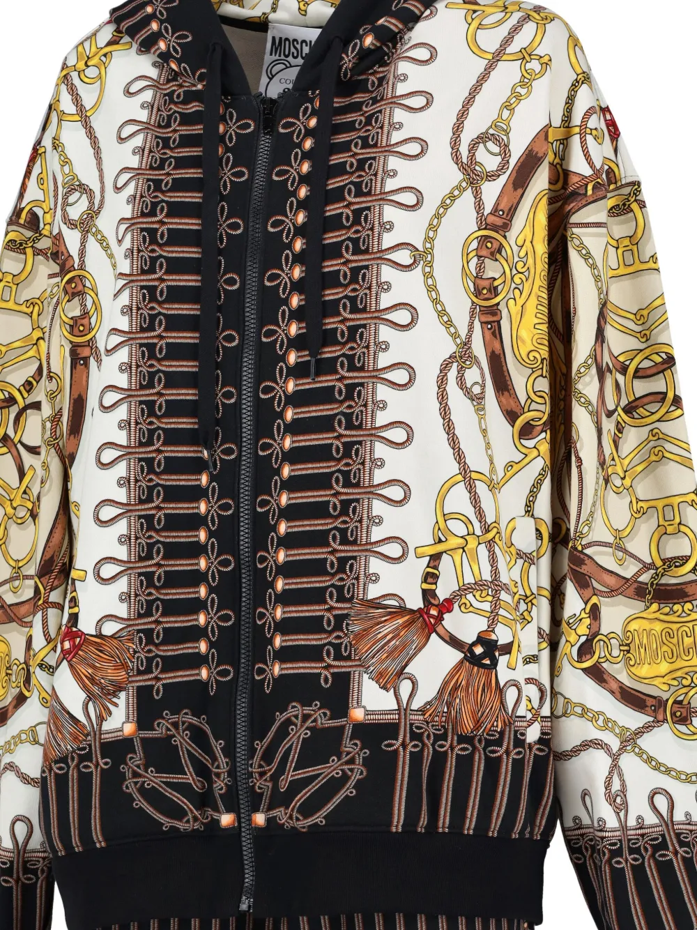 Pre-owned Moschino 2022-2023 Chain-print Tracksuit In Brown