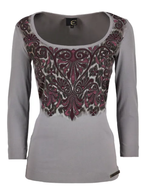 Just Cavalli Baroque-print T-shirt