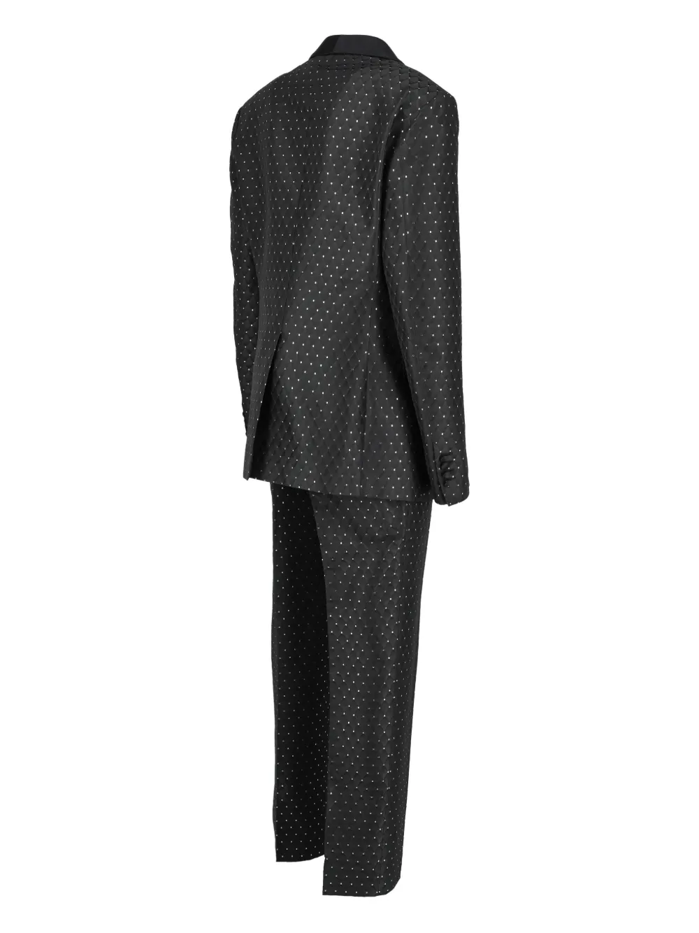 Pre-owned Moschino Polka-dot Suit In Black