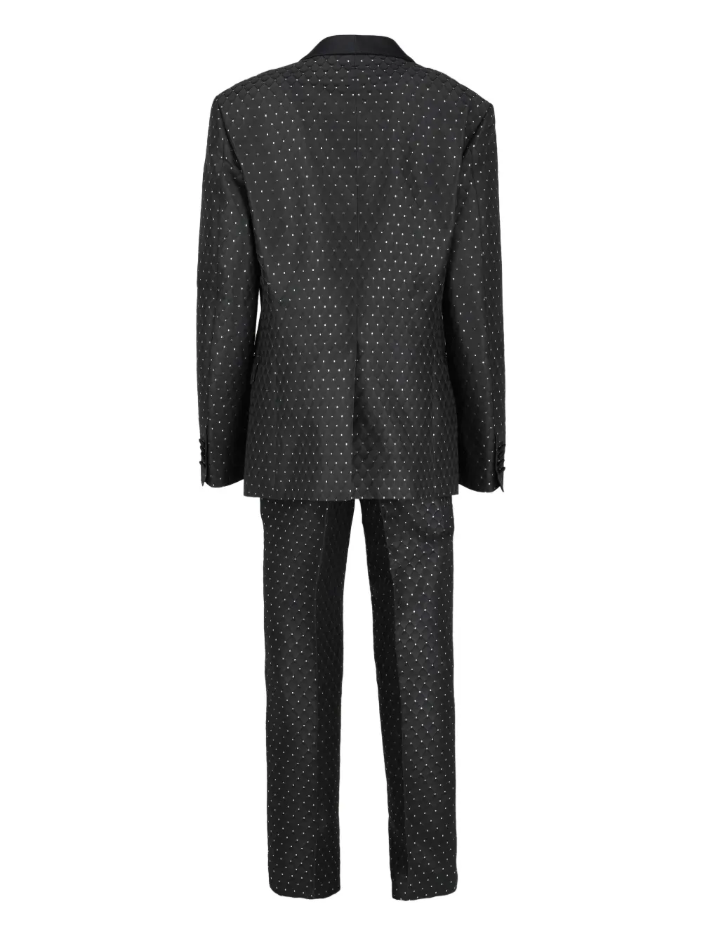 Pre-owned Moschino Polka-dot Suit In Black
