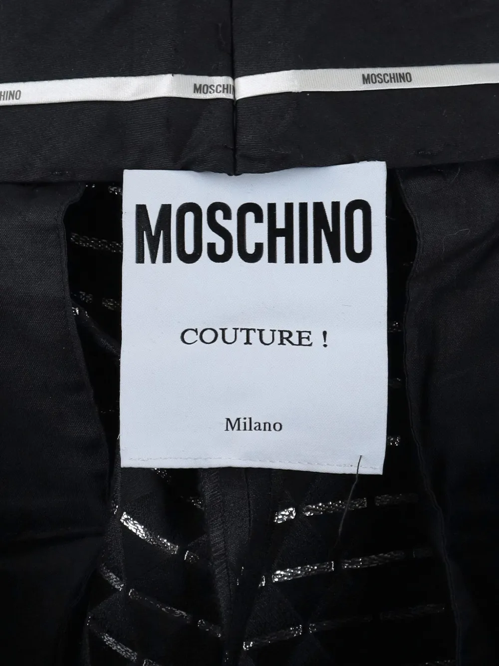 Pre-owned Moschino Polka-dot Suit In Black