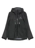 Arc'teryx Alpha grid-pattern hooded performance jacket - Grey