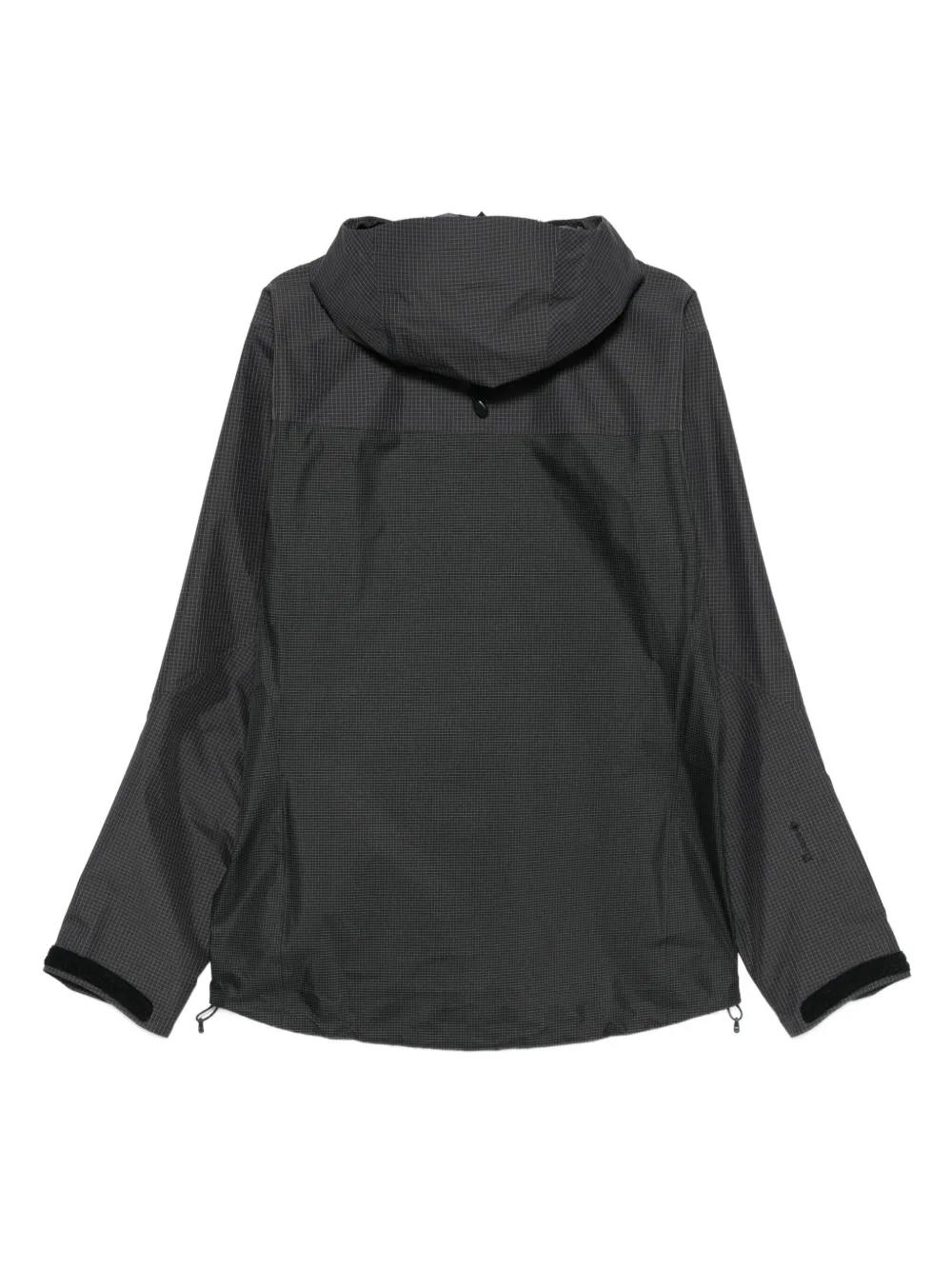 Arc'teryx Alpha Grid-pattern Hooded Performance Jacket In Black