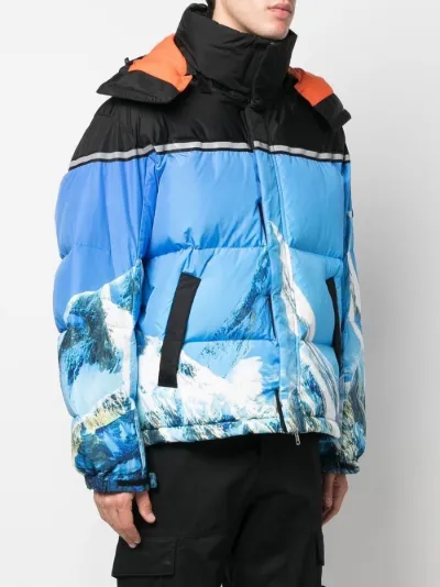 Mountain print clearance jacket