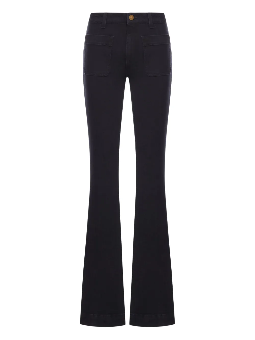 Seafarer patch-pocket flared jeans | Black | Image 1