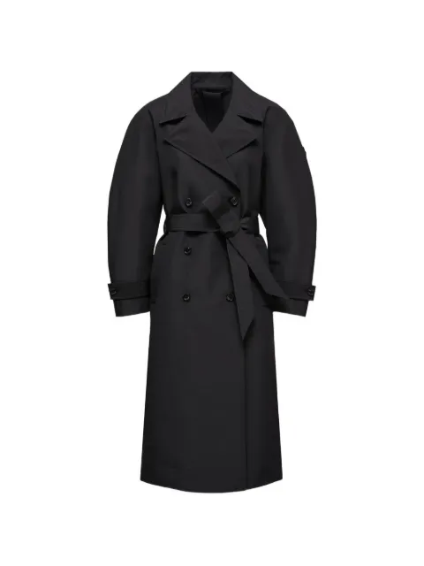 Moncler manteau ceinturé à boutonnière croisée