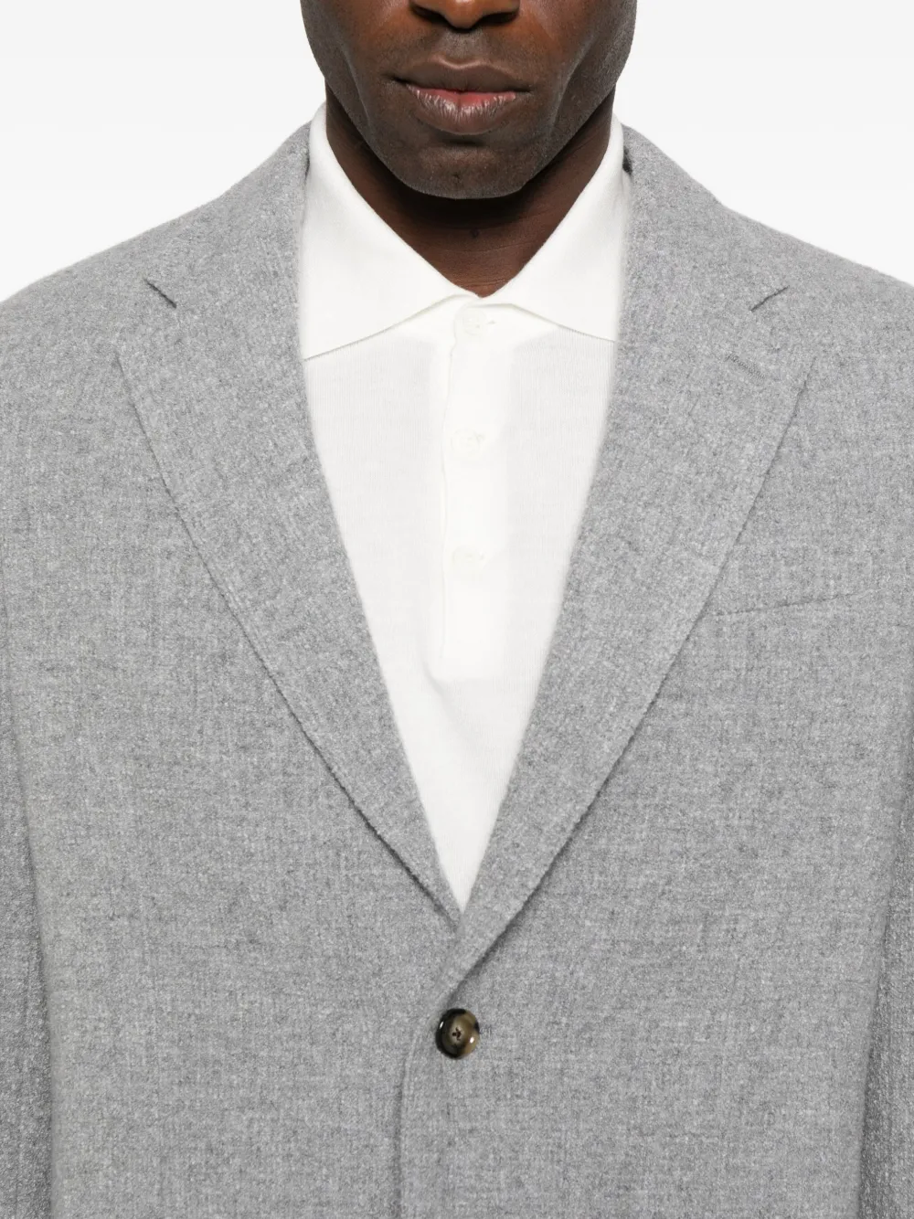Lardini Single-breasted Blazer In Gray
