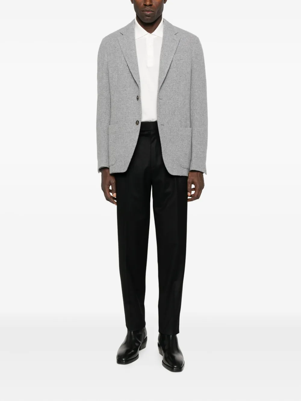 Lardini Single-breasted Blazer In Gray
