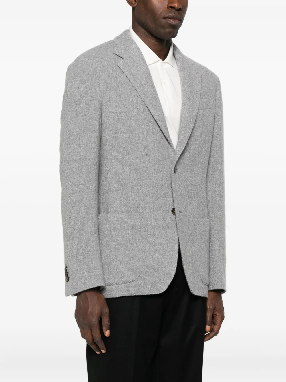 Lardini Single-breasted Blazer In Gray