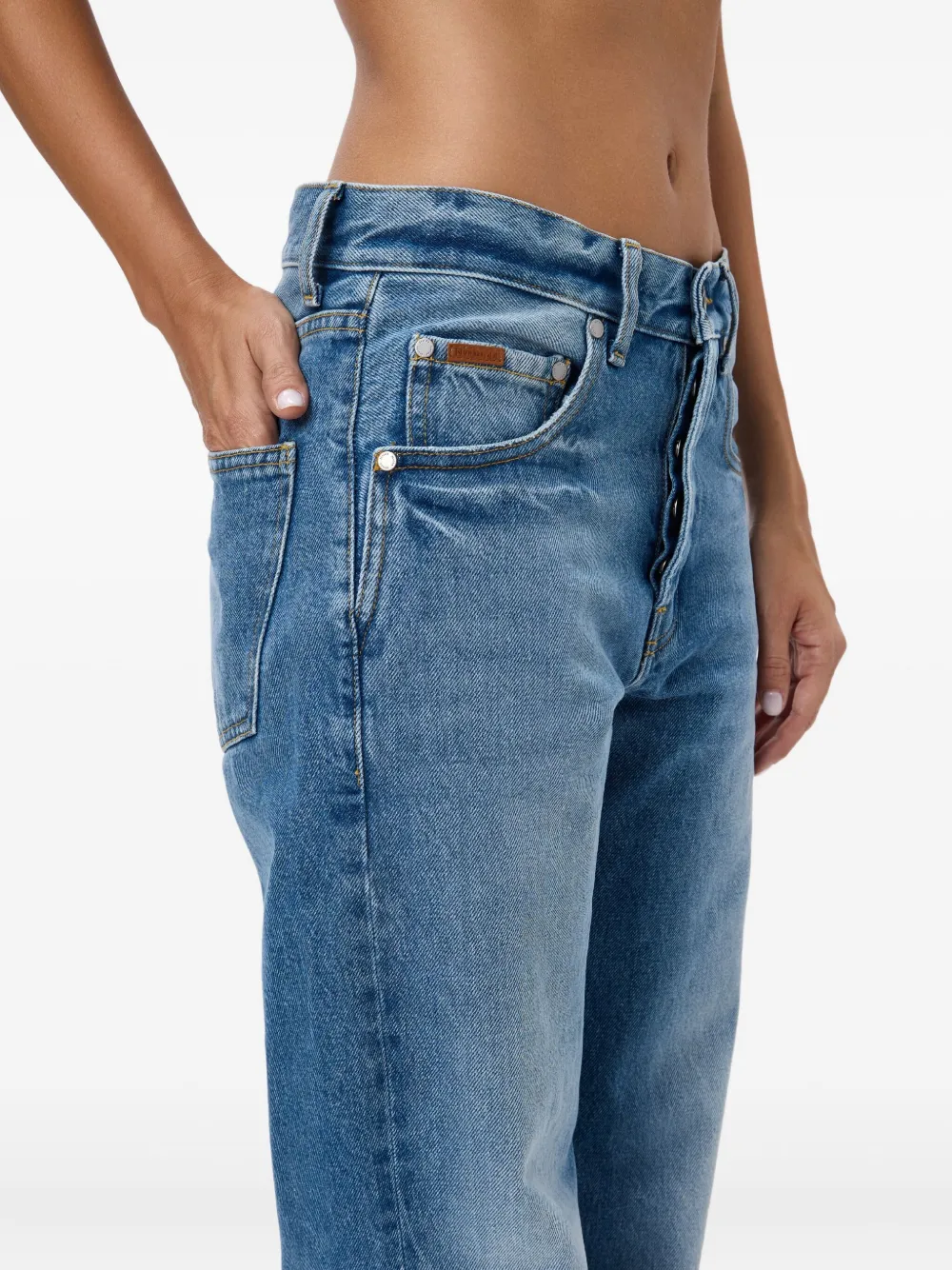 No44 Cotton Jeans In Multi
