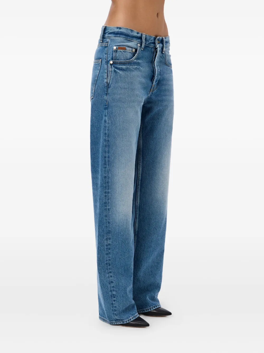 No44 Cotton Jeans In Multi