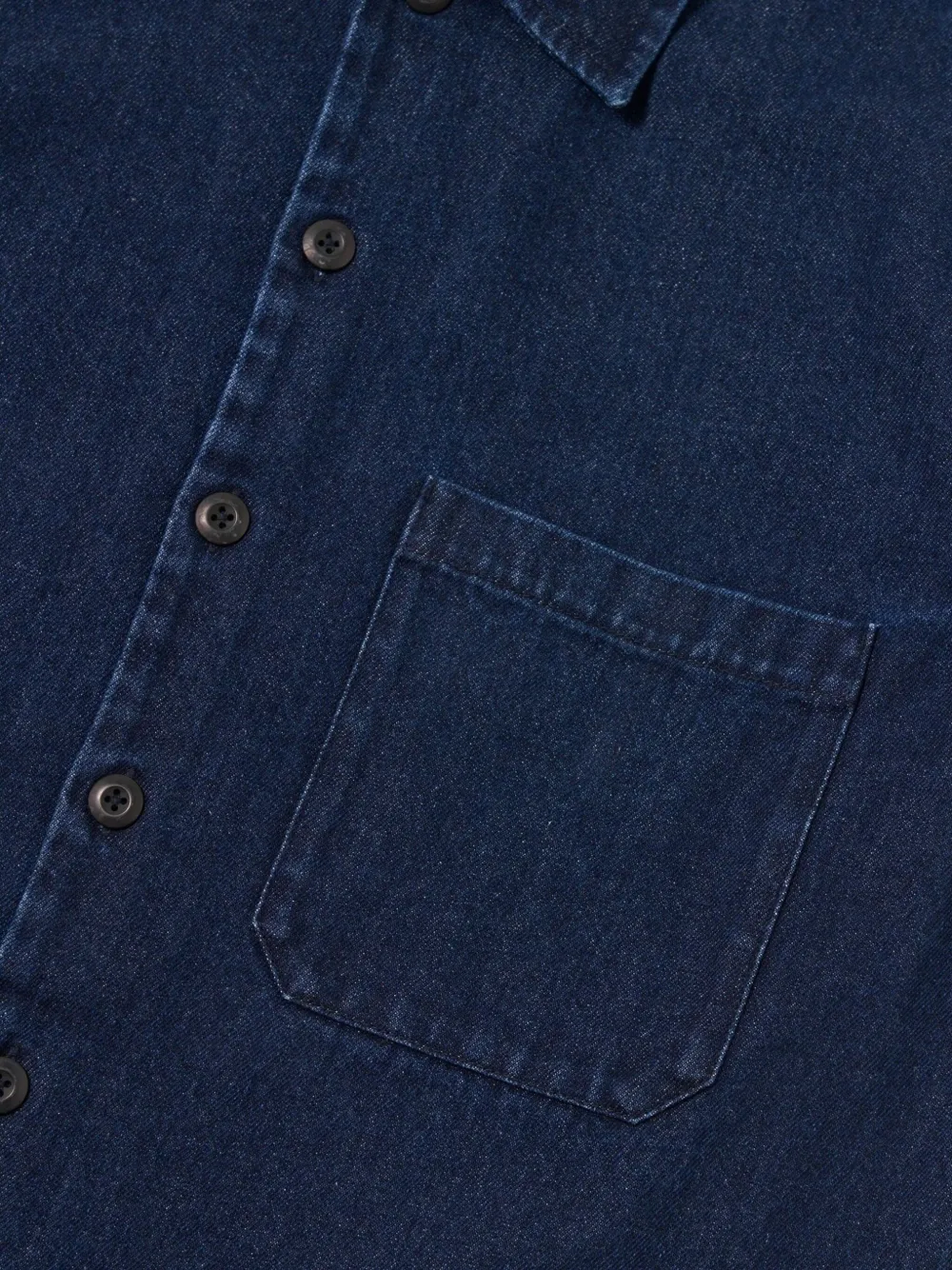 Universal Works Fatigue denim overhemd Blauw
