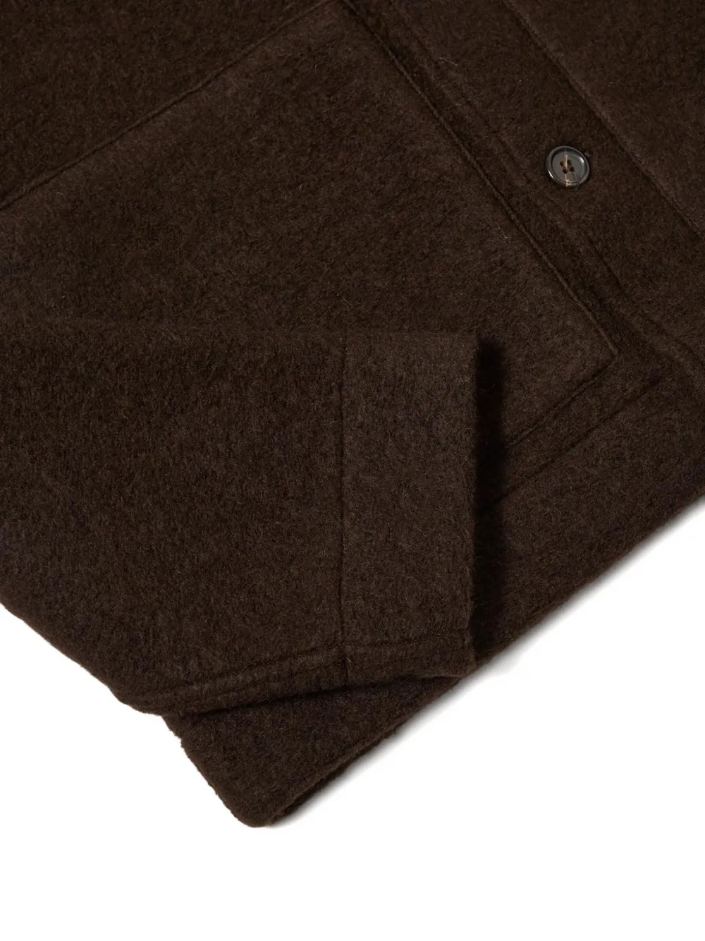 Universal Works Uniform Button-fastening Shirt Jacket In Brown
